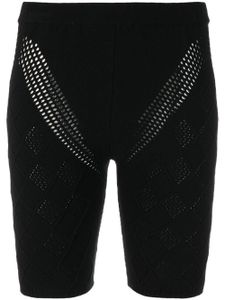 AMBUSH short en maille à taille haute - Noir