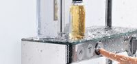 Hansgrohe Raindance Select E300 showerpipe: met Showertablet 300 opbouwkraan thermostatisch met handdouche 3jet en hoofddouche 3jet wit/chroom 27127400 - thumbnail