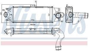 Intercooler, inlaatluchtkoeler 96202