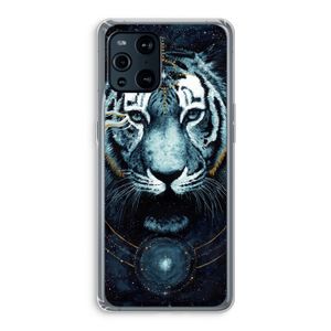 Darkness Tiger: Oppo Find X3 Transparant Hoesje