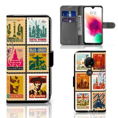 Motorola Moto G7 | G7 Plus | Flip Cover | Postzegels