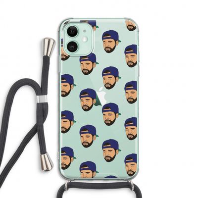Drake Away: iPhone 11 Transparant Hoesje met koord
