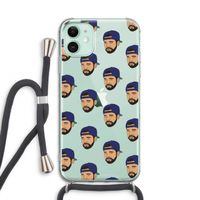 Drake Away: iPhone 11 Transparant Hoesje met koord