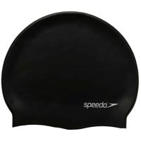 Speedo platte siliconen badmuts zwart p12