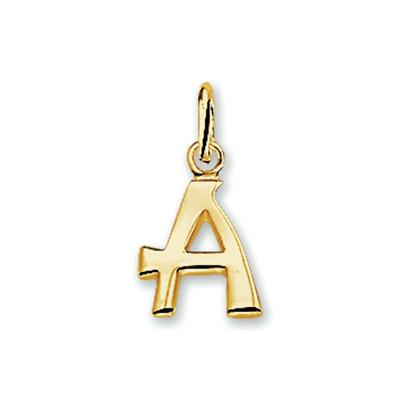 14k geelgouden hanger letter - initialen collier