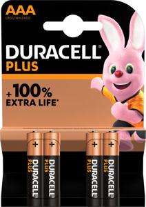 Duracell Plus AAA batterijen (4)