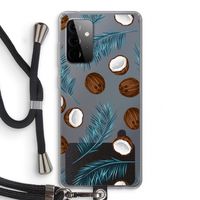Kokosnoot roze: Samsung Galaxy A72 5G Transparant Hoesje met koord