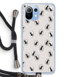 Miauw: Xiaomi Mi 11 Lite Transparant Hoesje met koord