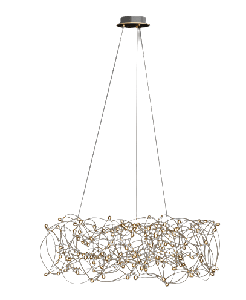 Quasar - Curled 200 led Hanglamp