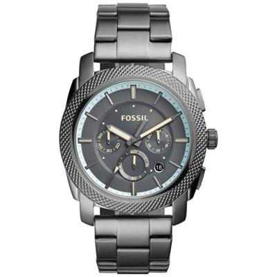 Fossil HerenhorlogeMachine FS5172 grijze roestvrijstalen quartz