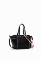 Middelgrote tas met borduursels - BLACK - U Middelgrote tas met borduursels - BLACK - U