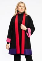 Yoek Kimono Colourblocking | Zwart | Maat 50/52