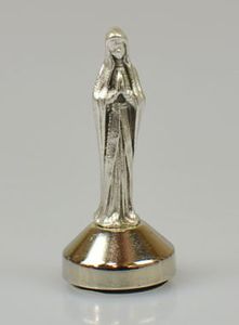 Beeld Onze Lieve Vrouw van Lourdes - Magnetische Voet - 5cm - Spirituele beelden - Spiritueelboek.nl