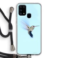 Kolibri: Samsung Galaxy M31 Transparant Hoesje met koord Kolibri: Samsung Galaxy M31 Transparant Hoesje met koord