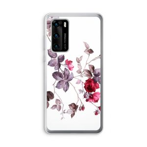 Mooie bloemen: Huawei P40 Transparant Hoesje
