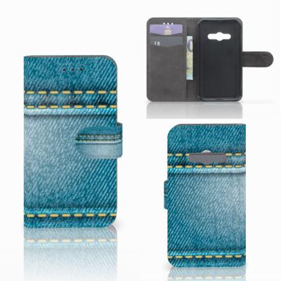 Samsung Galaxy Xcover 3 | Xcover 3 VE | Wallet Case | met Pasjes | Jeans