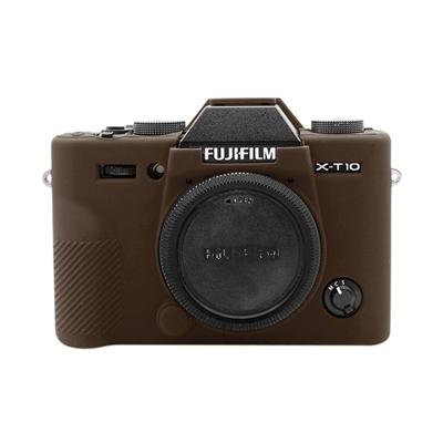 PULUZ zachte siliconen beschermhoes voor FUJIFILM XT10 (koffie)