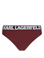 Karl Lagerfeld bas de bikini à logo imprimé - Rouge - thumbnail