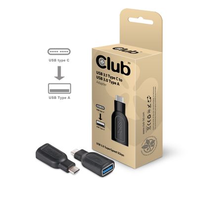 Club 3D USB 3.1 Type C - USB 3.0 Type A adapter