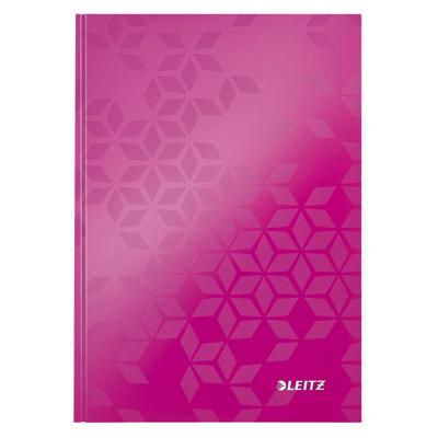 Notitieboek Leitz WOW A5 160blz 90gr lijn roze | 6 stuks Notitieboek Leitz WOW A5 160blz 90gr lijn roze | 6 stuks