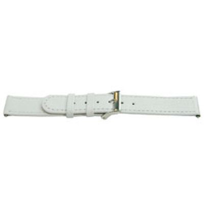 Horlogeband Universeel C500 Leder Wit 12mm