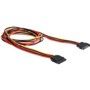 Delock 60133 Verlengkabel Voeding SATA 15-pins male > SATA 15-pins female 100cm