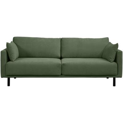 Leen Bakker - Bank Siem 3-zits - Rib Fjord - Stof - Groen - 94x208x83 Cm