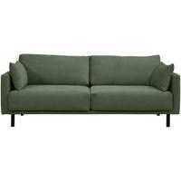 Leen Bakker - Bank Siem 3-zits - Rib Fjord - Stof - Groen - 94x208x83 Cm