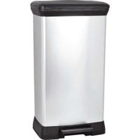 CURVER | 50L pedaalemmer, Metal look, gerecycled plastic