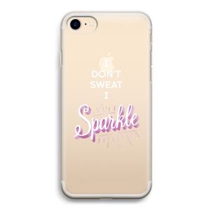 Sparkle quote: iPhone 7 Transparant Hoesje