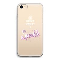 Sparkle quote: iPhone 7 Transparant Hoesje