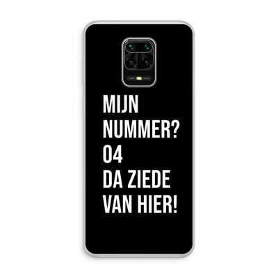 Da ziede van hier - Zwart: Xiaomi Redmi Note 10 Lite Transparant Hoesje