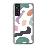 Memphis Shapes: Samsung Galaxy S21 FE Transparant Hoesje