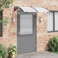 Deurluifel 150x100 cm polycarbonaat zwart