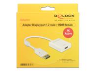 DeLOCK 62608 video kabel adapter 0,2 m DisplayPort HDMI Type A (Standaard) Wit