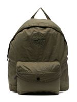 Stone Island Junior logo-embroidered backpack - Vert