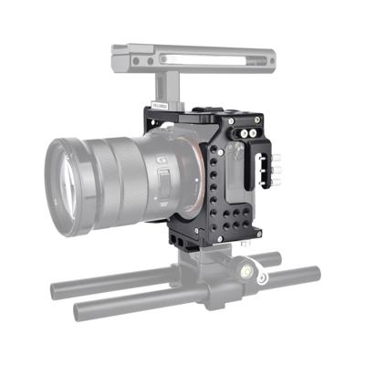 YELANGU CA7 YLG0908A-A01-video camera kooi stabilisator voor Sony A7K & A7X & A73 & A7S & A7R & A7RII & A7SII (zwart)