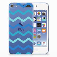 Apple iPod Touch 5 | 6 | TPU bumper | Zigzag Blauw