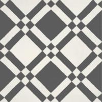 JOS. Hidro VLtegel Decor 197X197 Almost squar.Black 8.3mm Mat