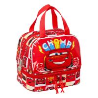 Lunchtrommel Cars Let's race Wit Rood 20 x 20 x 15 cm