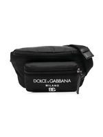 Dolce & Gabbana Kids sac banane à logo imprimé - Noir - thumbnail