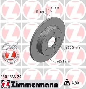 Remschijf Coat Z 250136620