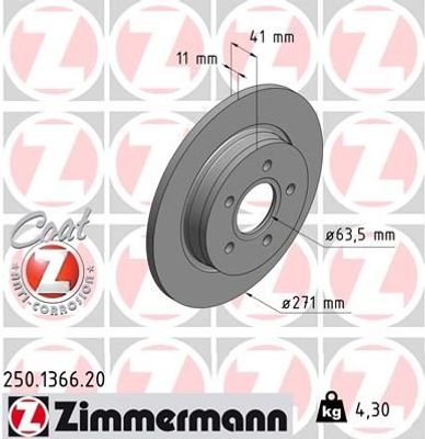 Remschijf Coat Z 250136620