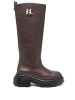 Karl Lagerfeld bottes Danton Riding - Marron