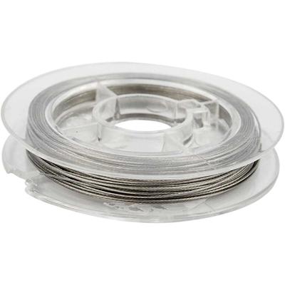 Creativ Company Sieradendraad, dikte 0,38 mm, zilver, 10 m/ 1 rol