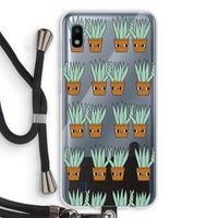Sansevieria: Samsung Galaxy A10 Transparant Hoesje met koord