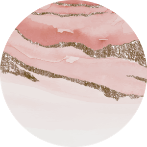 Roze marmeren ontwerp vinyl tapijt rond