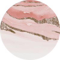 Roze marmeren ontwerp vinyl tapijt rond