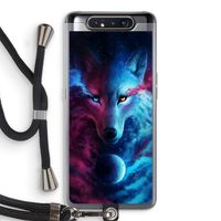 Where Light And Dark Meet: Samsung Galaxy A80 Transparant Hoesje met koord