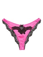 Fleur Du Mal string All About Eve à bords en dentelle - Rose